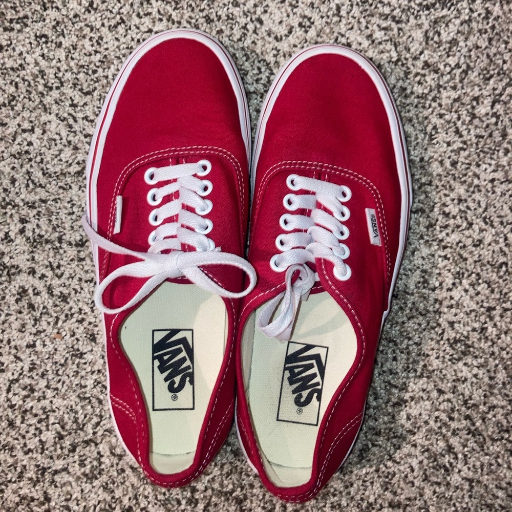 NEW! Red vans authentic